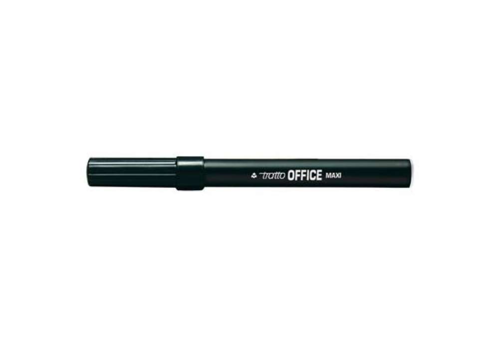 Immagine di Pennarelli Office punta feltro - punta maxi - tratto 0,80-2,00mm - nero  - Tratto - conf. 12 pezzi
