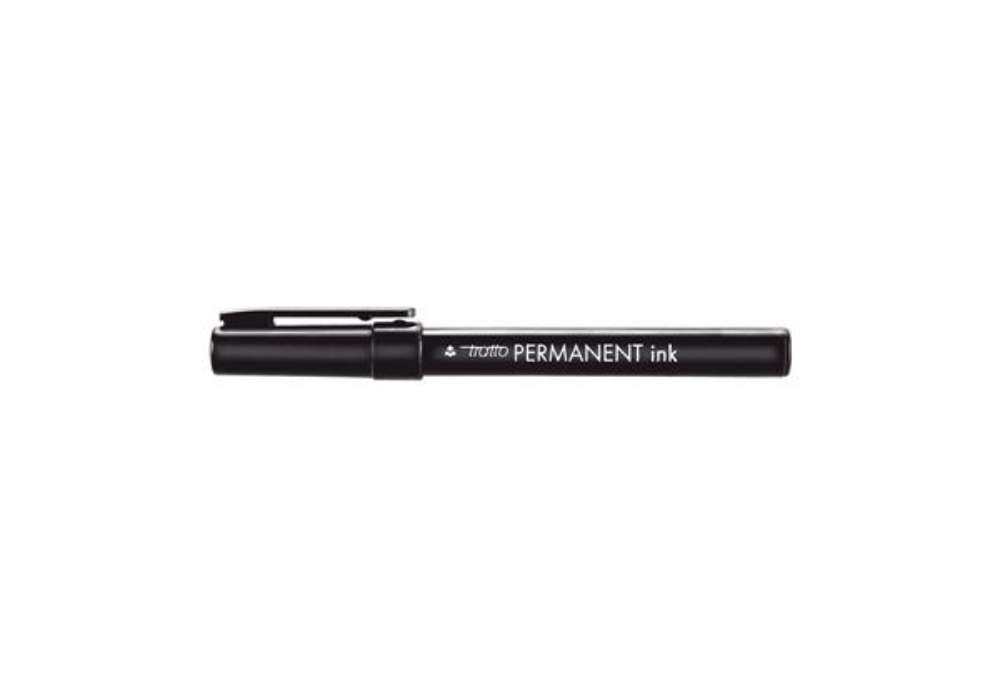 Immagine di Marcatore Tratto Permanent Ink - punta tonda 2,00mm - nero - Tratto - conf. 12 pezzi