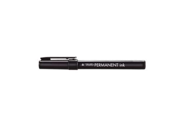Immagine di Marcatore Tratto Permanent Ink - punta tonda 2,00mm - nero - Tratto - conf. 12 pezzi