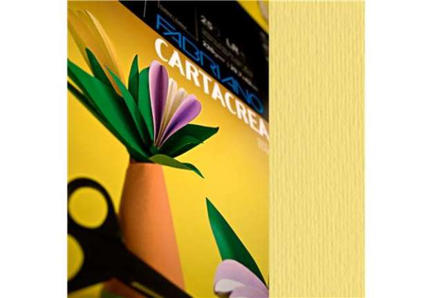 Immagine di Cartoncino CartaCrea - 35x50cm - 220gr - onice 117 - Fabriano - blister 10 fogli