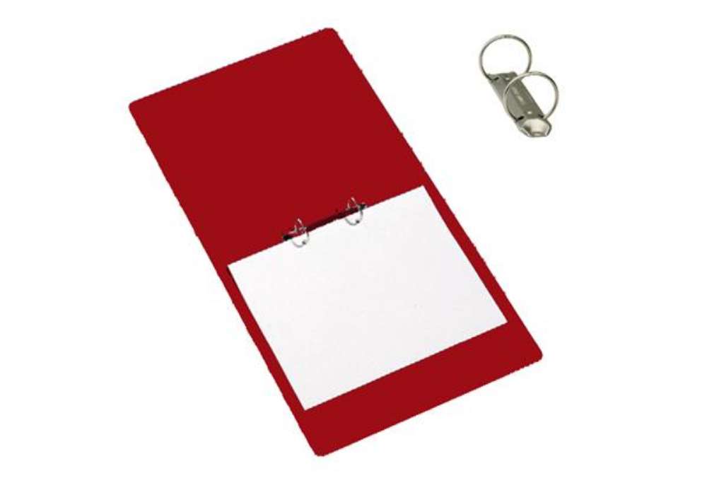 Immagine di Raccoglitore Presspan - A4 - 2 anelli 25 mm - dorso 4 cm - rosso - Cartotecnica del Garda