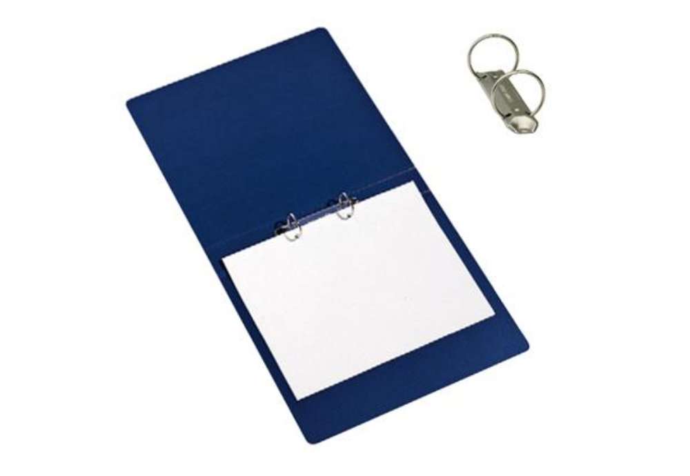 Immagine di Raccoglitore Presspan - A4 - 2 anelli 25 mm - dorso 4 cm - blu - Cartotecnica del Garda