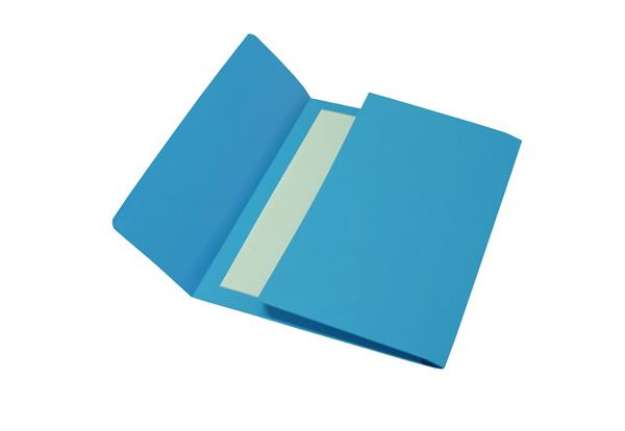 Immagine di Cartelline a busta - cartoncino Bristol 200 gr - 26x34 cm - azzurro - Cartotecnica del Garda - conf.