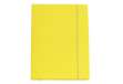Immagine di Cartellina con elastico - cartone plastificato - 3 lembi - 25x34 cm - giallo - Cartotecnica del Gard
