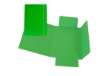 Immagine di Cartellina con elastico - cartone plastificato - 3 lembi - 17x25 cm - verde - Cartotecnica del Garda