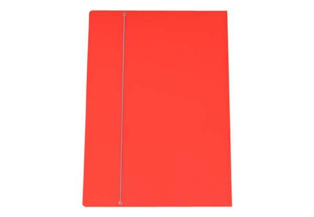 Immagine di Cartellina con elastico - cartone plastificato - 50x70 cm - rosso - Cartotecnica del Garda