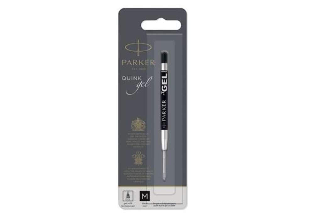 Immagine di Refill sfera  QuinkGel - punta media - metallo - nero - Parker