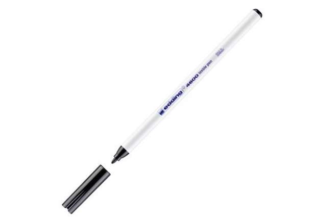 Immagine di Marcatore per tessuto 4600 - punta tonda - 1 mm - nero - Edding