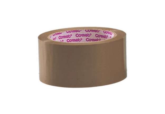 Immagine di Nastro adesivo - 5 cm x 66 m - PPL - avana - Comet
