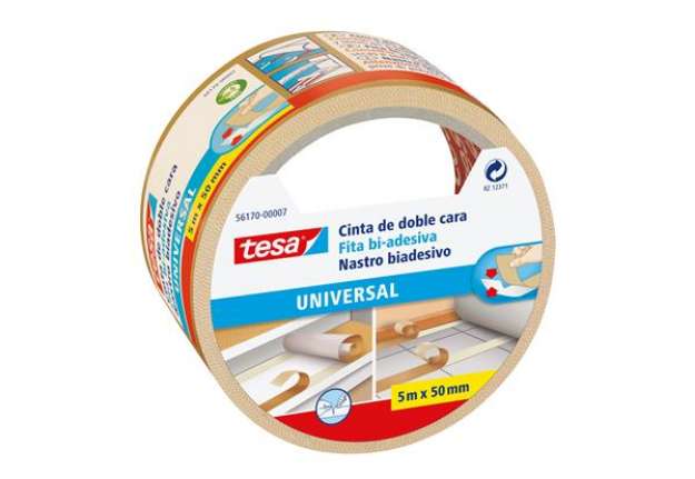Immagine di Nastro biadesivo - taglio facilitato - 5 cm x 5 m - bianco - Tesa