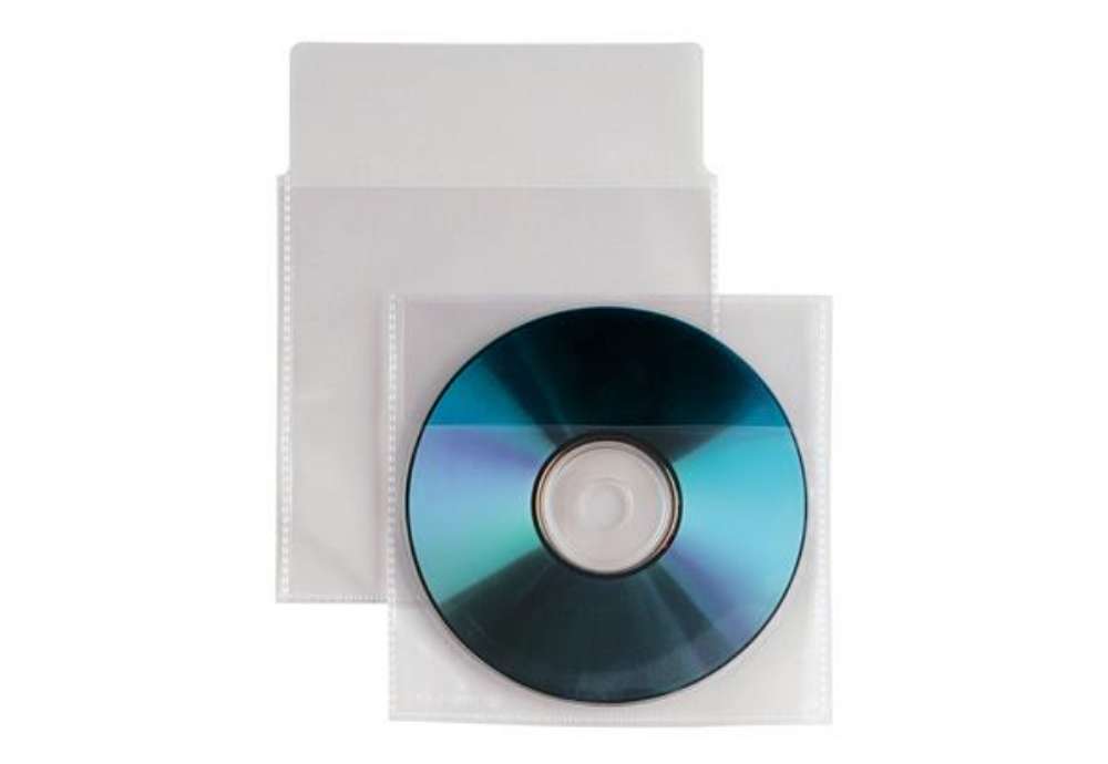 Immagine di Buste a sacco Insert CD - patella di chiusura - PP - Sei Rota - conf. 25 pezzi