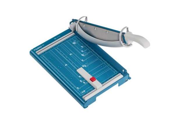 Immagine di Taglierina a leva 561 - con paramano rotante - 44 x 26,5 cm - 360 mm (A4) - 35 fogli - blu - Dahle