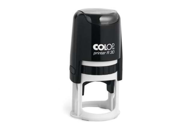Immagine di Timbro Printer R30 - diametro 30 mm - personalizzabile - 5 righe - autoinchiostrante - Colop