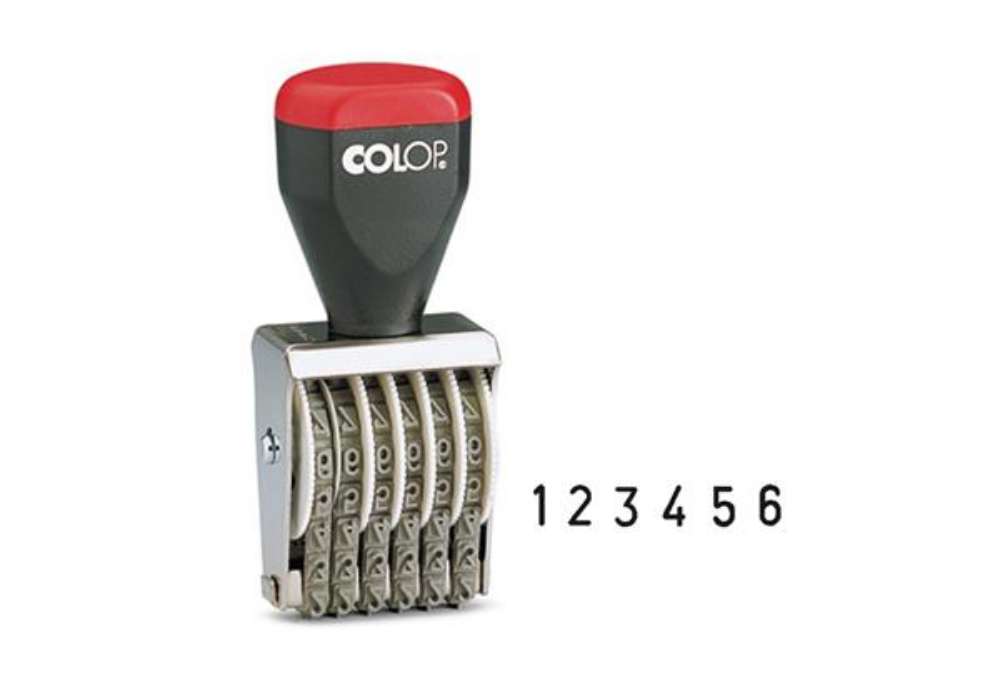 Immagine di Timbro 04006 Numeratore - 6 colonne 4 mm - Colop