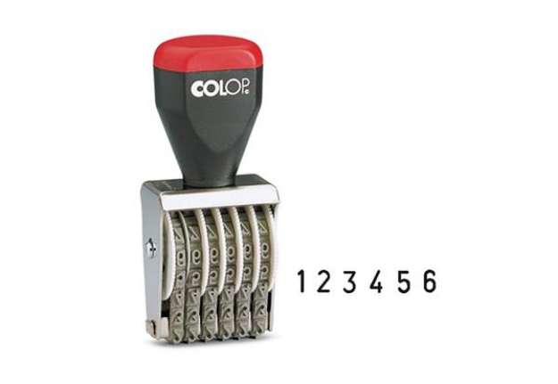 Immagine di Timbro 04006 Numeratore - 6 colonne 4 mm - Colop
