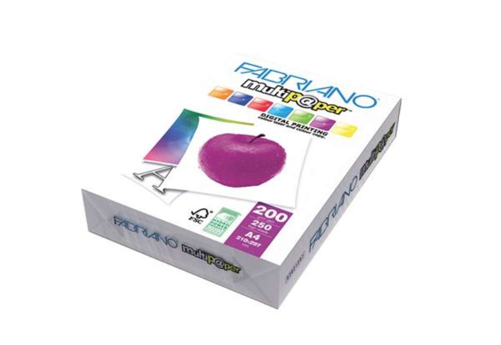 Immagine di Carta Multipaper - A4 - 200 gr - bianco - Fabriano - conf. 250 fogli