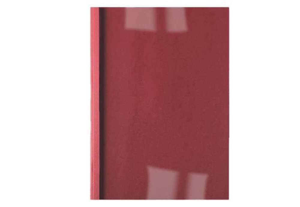 Immagine di Cartelline termiche Business Line - 3 mm - leather rosso - GBC - scatola 100 pezzi