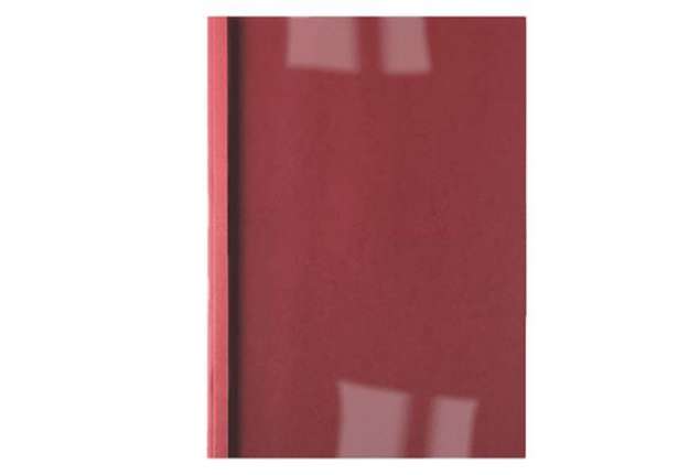Immagine di Cartelline termiche Business Line - 3 mm - leather rosso - GBC - scatola 100 pezzi