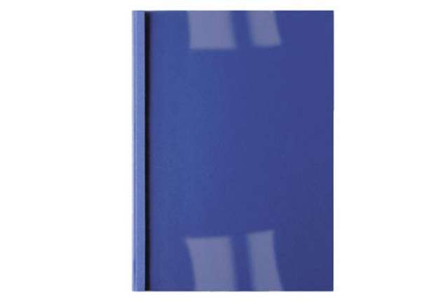 Immagine di Cartelline termiche Business Line - 3 mm - leather blu - GBC - scatola 100 pezzi