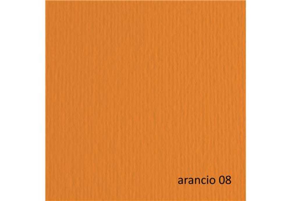Immagine di Cartoncino Elle Erre - 70 x 100 cm - 220 gr - arancio 108 - Fabriano - blister 10 fogli