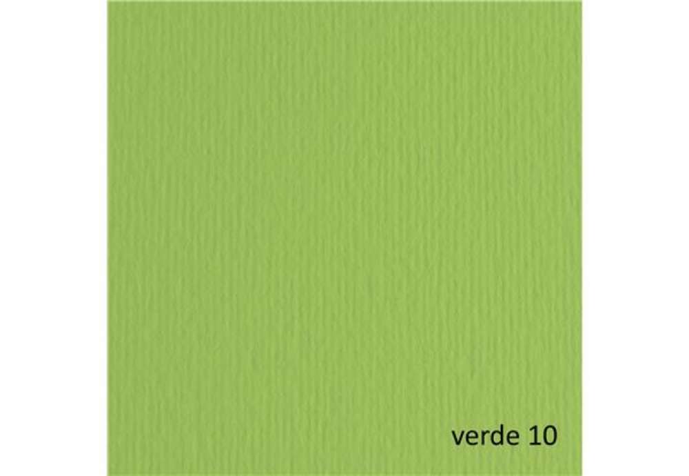 Immagine di Cartoncino Elle Erre - 70 x 100 cm - 220 gr - verde pisello 110 - Fabriano - blister 10 fogli