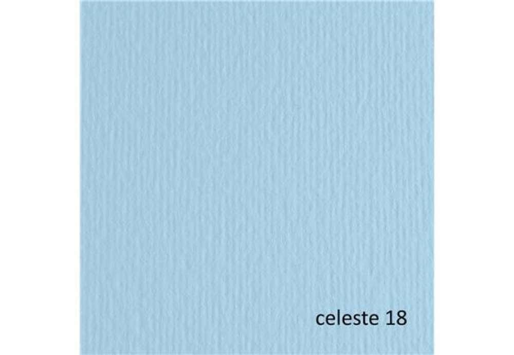 Immagine di Cartoncino Elle Erre - 70 x 100 cm - 220 gr - celeste 118 - Fabriano - blister 10 fogli