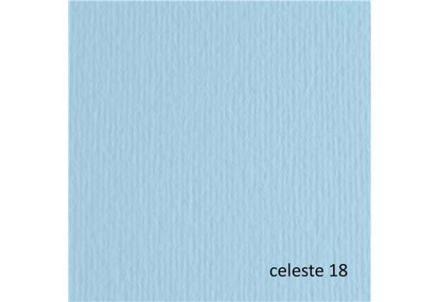 Immagine di Cartoncino Elle Erre - 70x100cm - 220gr - celeste 118 - Fabriano - blister 10 fogli