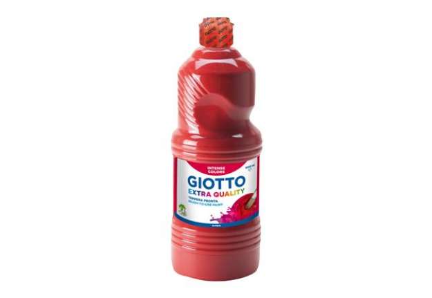 Immagine di Tempera pronta - 1000ml - rosso scarlatto - Giotto