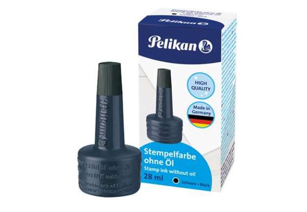 Immagine di Inchiostro 4k per cuscinetti - senza olio - 28 ml - nero - Pelikan