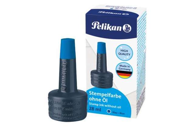 Immagine di Inchiostro 4k per cuscinetti - senza olio - 28 ml - blu - Pelikan