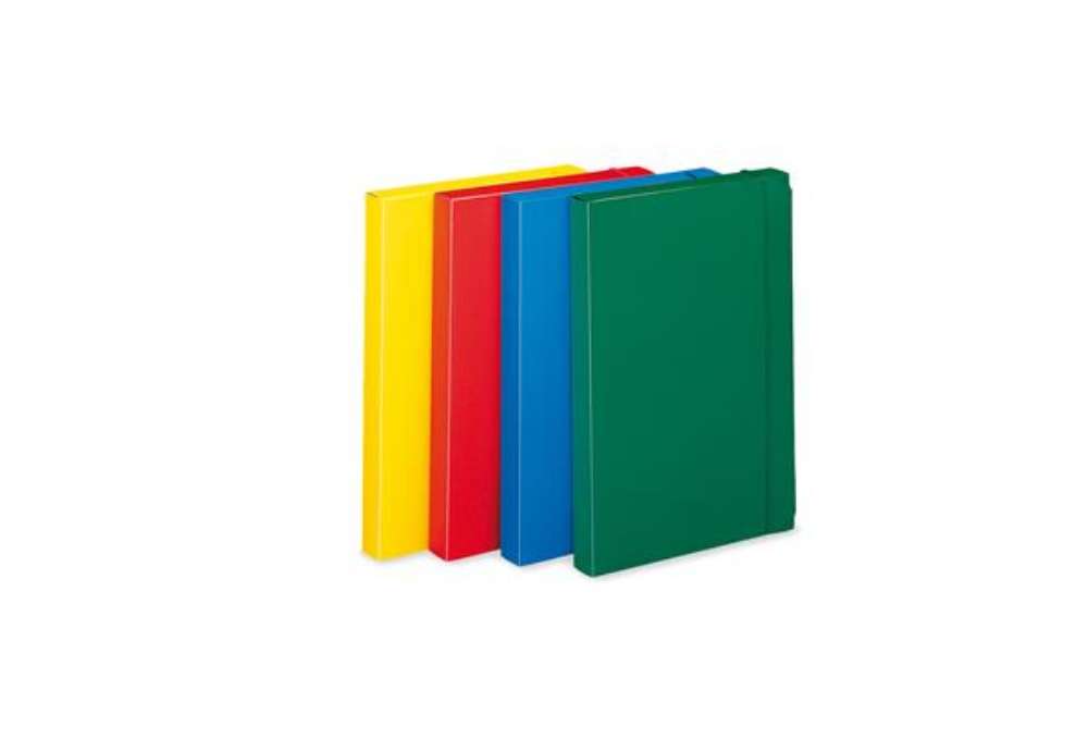 Immagine di Cartella progetto con elastico - 24 x 35 cm - dorso 3 cm - rosso - Fellowes