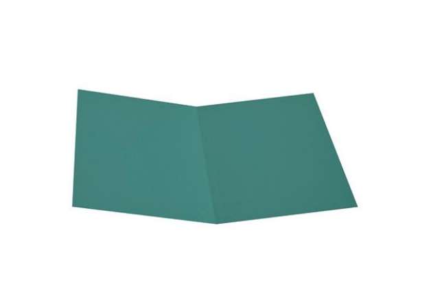 Immagine di Cartelline semplici - senza stampa - cartoncino Manilla 145 gr - 25x34 cm - verde - Cartotecnica del