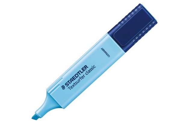 Immagine di Evidenziatore Textsurfer Classic - punta a scalpello - tratto 1,0-5,0mm - azzurro - Staedtler