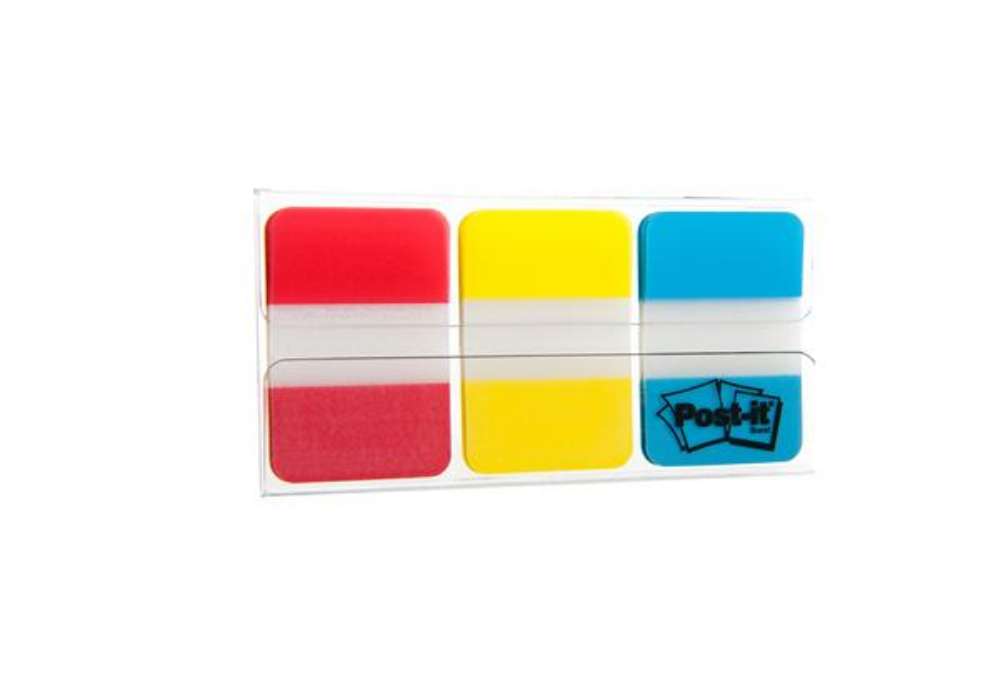 Immagine di Segnapagina Post-it Index Strong Medium - 686-RYB - 25 x 38 mm - colori classici - Post-it - conf. 6