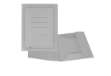 Immagine di Cartelline 3 lembi - con stampa - cartoncino Manilla 200 gr - 25x33 cm - grigio - Cartotecnica del G