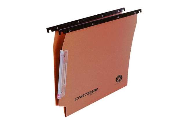 Immagine di Cartella sospesa Cartesio - armadio - interasse 33 cm - fondo V - 33 x 28 cm - arancio - Bertesi