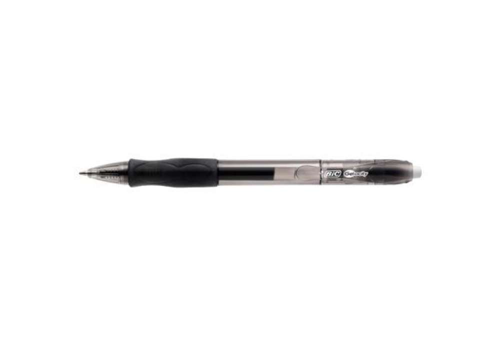 Immagine di Penna gel a sfera a scatto Gelocity - punta 0,7mm - nero  - Bic - conf.12 pezzi