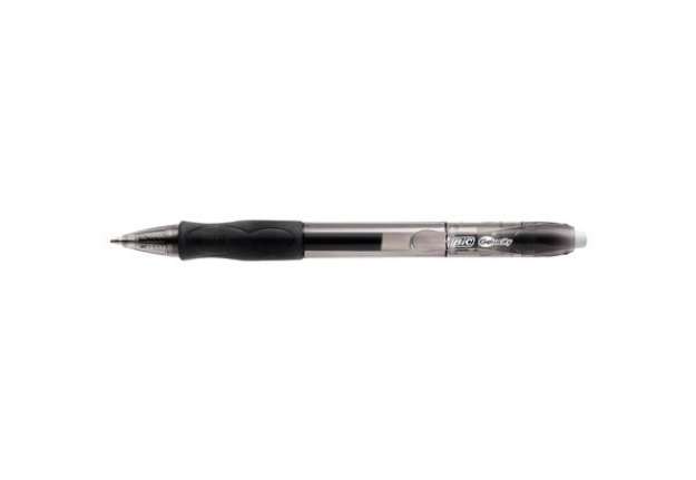 Immagine di Penna gel a sfera a scatto Gelocity - punta 0,7mm - nero  - Bic - conf.12 pezzi