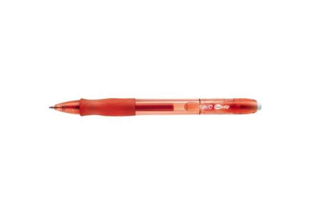 Immagine di Penna gel a sfera a scatto Gelocity  - punta 0,7mm - rosso - Bic - conf. 12 pezzi