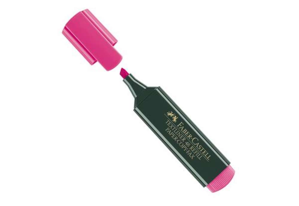 Immagine di Evidenziatore Textliner 48 - punta a scalpello - tratto 1,0-3,0-5,0mm - fucsia - Faber-Castell