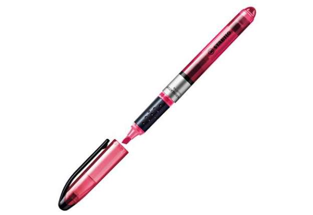 Immagine di Evidenziatore Stabilo Navigator - punta scalpello - tratto da 1,0-4,0mm - rosa - Stabilo