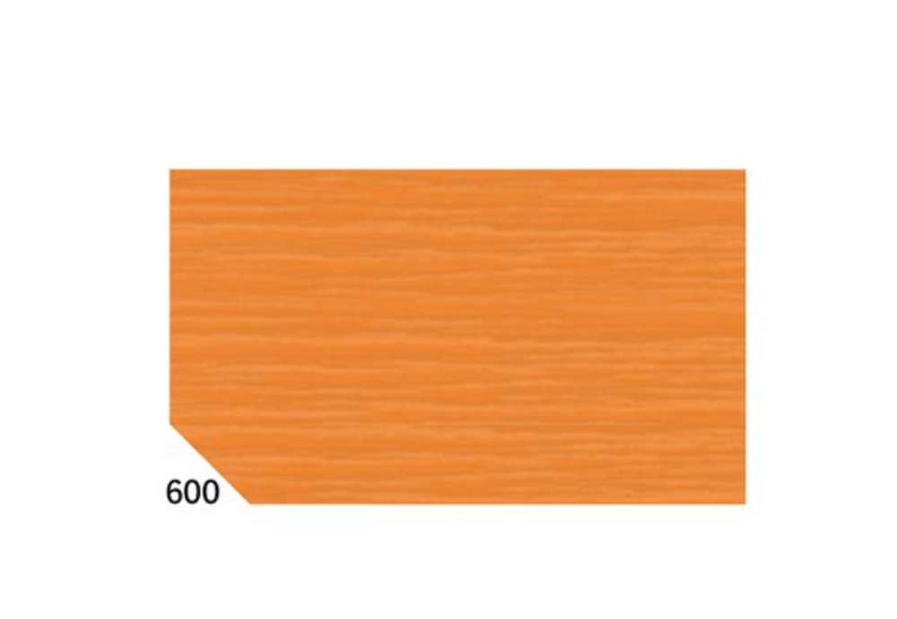 Immagine di Carta crespa - 50 x 250 cm - 48 gr - arancione 600 - Rex Sadoch - conf.10 rotoli