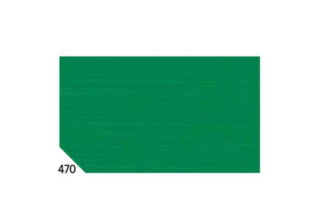 Immagine di Carta crespa - 50 x 250 cm - 48 gr - verde bandiera 470 - Rex Sadoch - conf.10 rotoli