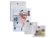 Immagine di Busta con bottone Press 6E - PVC - 15 x 21 cm - trasparente - Sei Rota