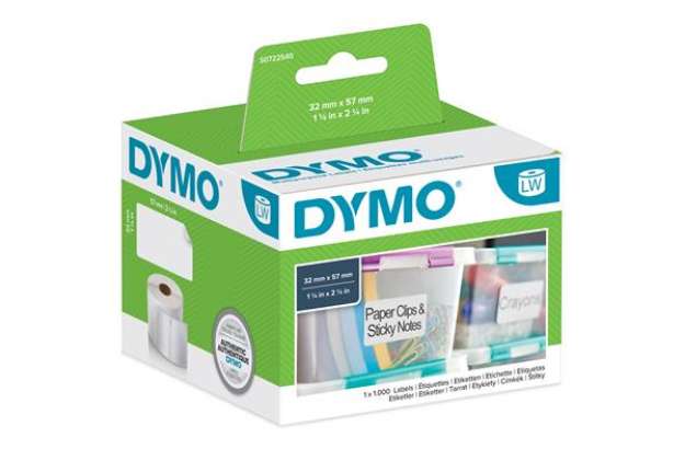 Immagine di Rotolo 1000 etichette LW 113540 - 57x32 mm - multiuso rimovibile - bianco - Dymo