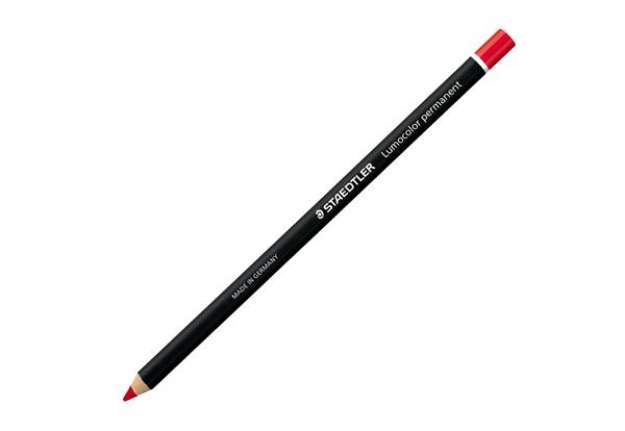 Immagine di Matita Lumocolor Glasochrom - permanente  - rosso - Staedtler