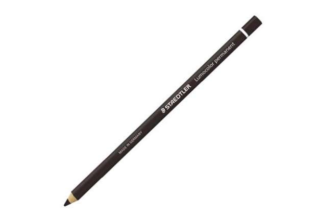 Immagine di Matita Lumocolor Glasochrom - permanente  - nero - Staedtler