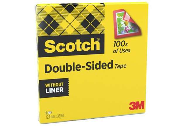 Immagine di Nastro biadesivo 665 - permanente - senza liner - 32,9 m x 1,27 cm - trasparente - Scotch