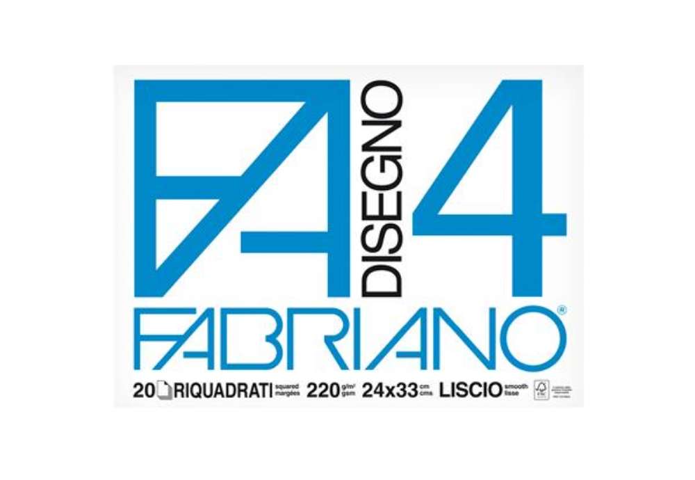 Immagine di Album F4 - 24 x 33 cm - 20 fogli - 220 gr - liscio squadrato - Fabriano