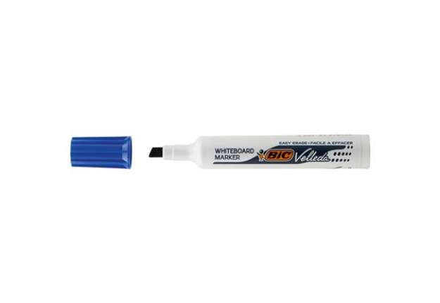 Immagine di Pennarello Whiteboard Marker Velleda 1791 - punta a scalpello da 3,3mm a 4,6mm - blu - Bic